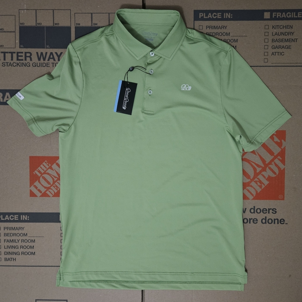 Good Good Golf Adult Achieve Polo Green